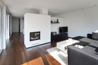 Wohnzimmer mit Kaminofen Wohnzimmer mit Kaminofen