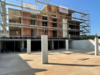 Tiefgarage mit Blick auf Haus A